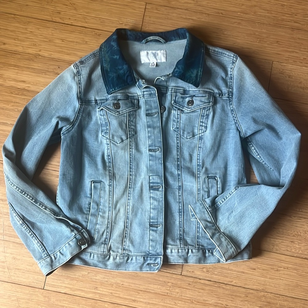 Jean jacket size M cyanotype cedar collar
